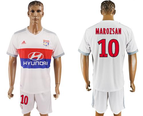Lyon #10 Marozsan Home Soccer Club Jersey - Click Image to Close